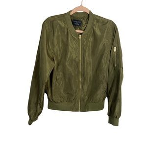 Lovetree Green bomber jacket szL